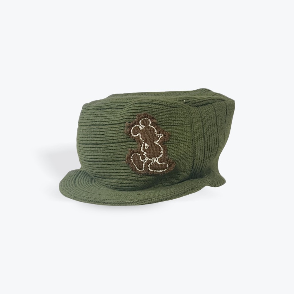 Disney Green Knit Hat with Mickey Mouse